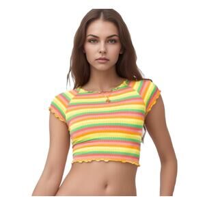 L*Space Wildflower Top in Multicolor NWT Size Small